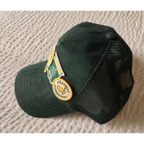 Masters Tournament Green Trucker Hat With Patch Accents & Mesh Back 2025 - Picture 3 of 4